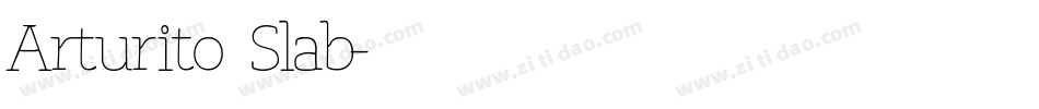 Arturito Slab字体转换